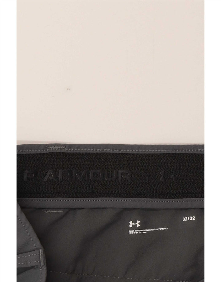 Мужские прямые брюки чинос Under Armour W32 L32 серые из полиамида