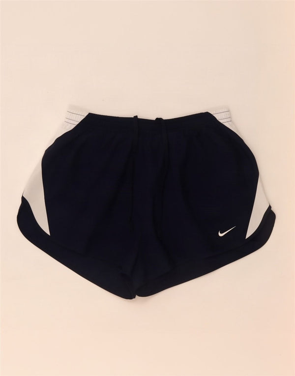 Мужские спортивные шорты Nike Dri Fit UK 30/32 XS, темно-синие, полиэстер с цветными блоками