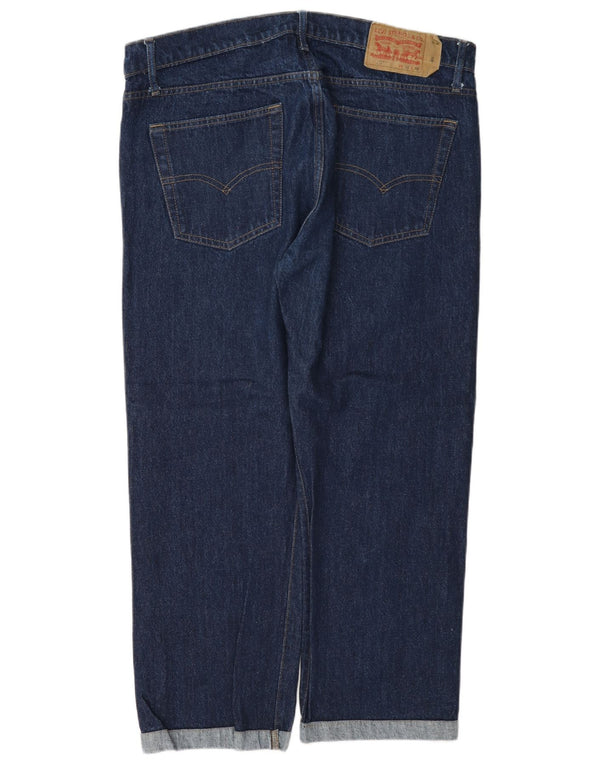 Женские прямые джинсы Levi's 501 W38 L27 темно-синие, хлопок