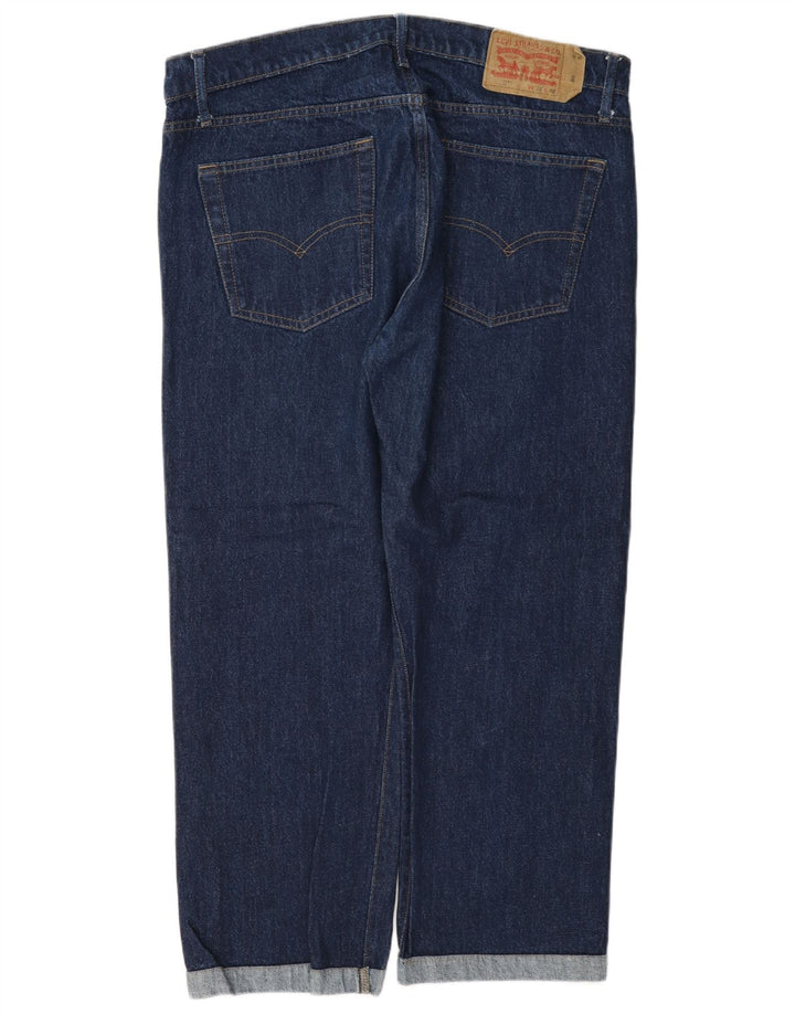 Женские прямые джинсы Levi's 501 W38 L27 темно-синие, хлопок