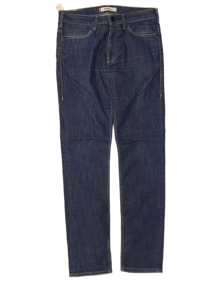 Мужские джинсы Levi's Slim 519 W34 L34 синие, хлопок