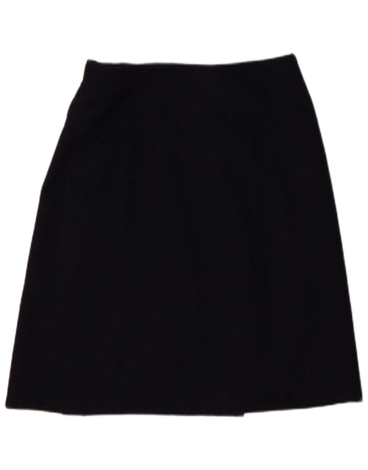 Женская юбка с запахом Benetton IT 42 Medium W28 Темно-синяя шерсть
