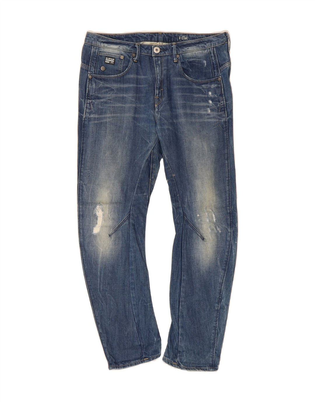 G-STAR Mens Distressed Banana Slim Jeans W27 L27 Blue Vintage G-Star and Second-Hand G-Star from Messina Hembry 