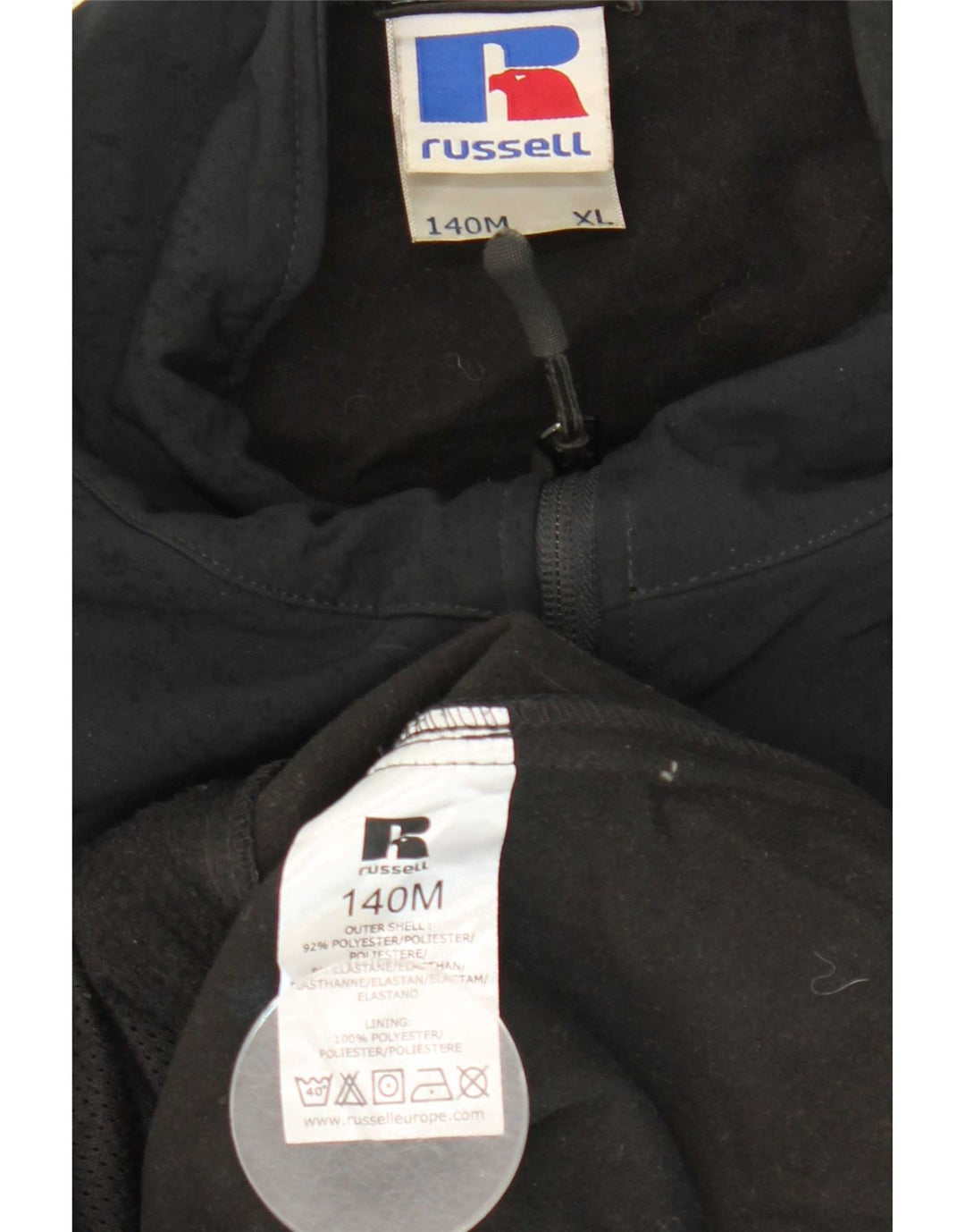 Мужская ветровка Russell Athletic UK 42 XL, черный полиэстер