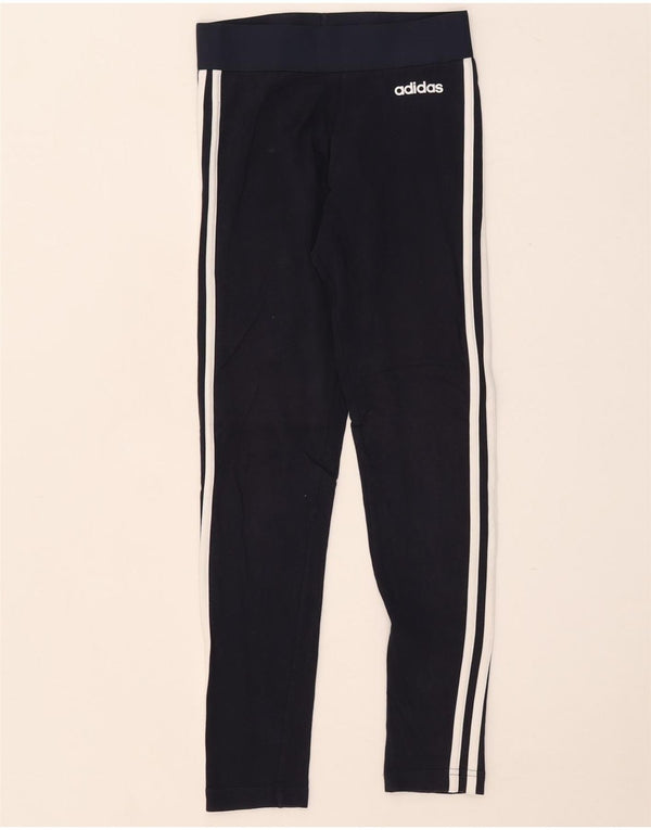 Женские леггинсы Adidas UK 4/6 XS, темно-синий, хлопок
