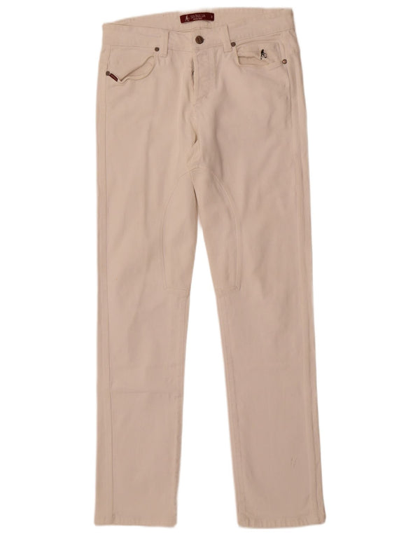 SIVIGLIA Mens Straight Jeans W31 L32 White Cotton