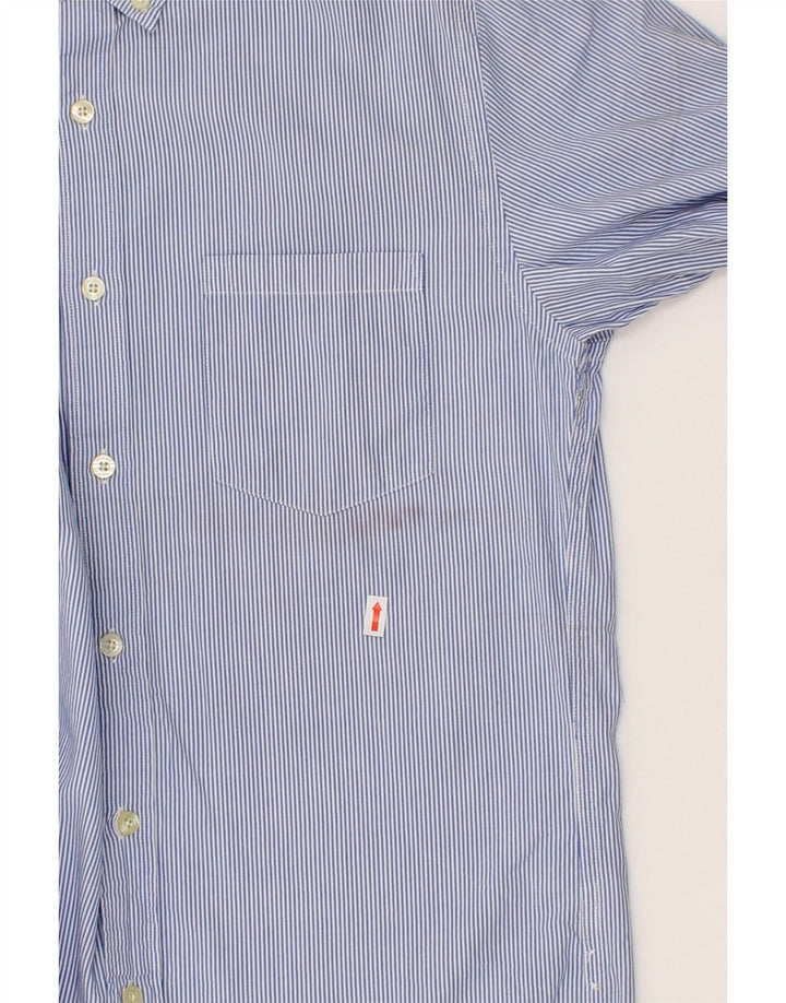 J. CREW Mens Tailored Fit Shirt Small Blue Pinstripe Cotton Vintage J. Crew and Second-Hand J. Crew from Messina Hembry 