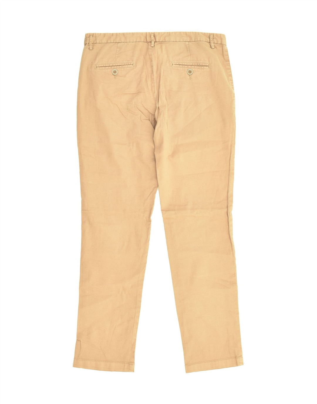 BENETTON Womens Slim Chino Trousers UK 8 Small W27 L27 Beige Cotton | Vintage Benetton | Thrift | Second-Hand Benetton | Used Clothing | Messina Hembry 