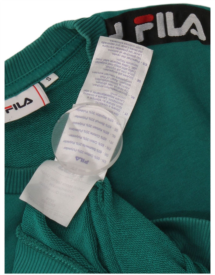 Fila Мужской свитшот с рисунком, маленький зеленый хлопковый джемпер