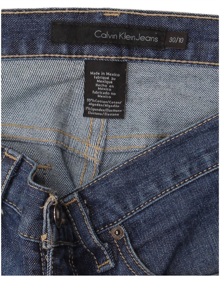 Женские джинсы Bootcut CALVIN KLEIN, США 10, большие, W30 L32, синие, хлопок