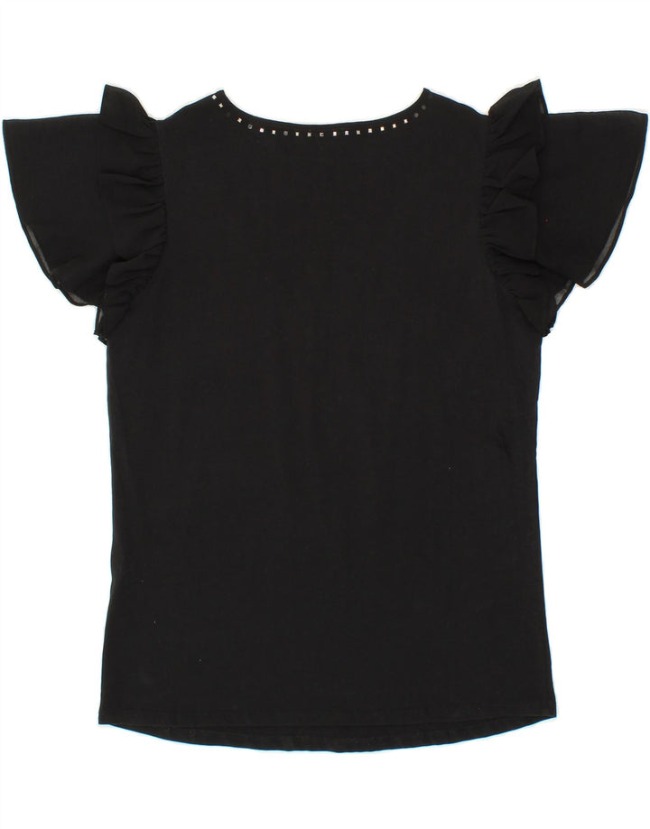 LIU JO Womens Milano Blouse Top UK 12 Medium Black Vintage Liu Jo and Second-Hand Liu Jo from Messina Hembry 