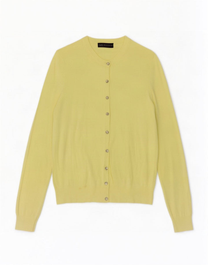 Женский кардиган Marks & Spencer UK 12, средний желтый вискоза