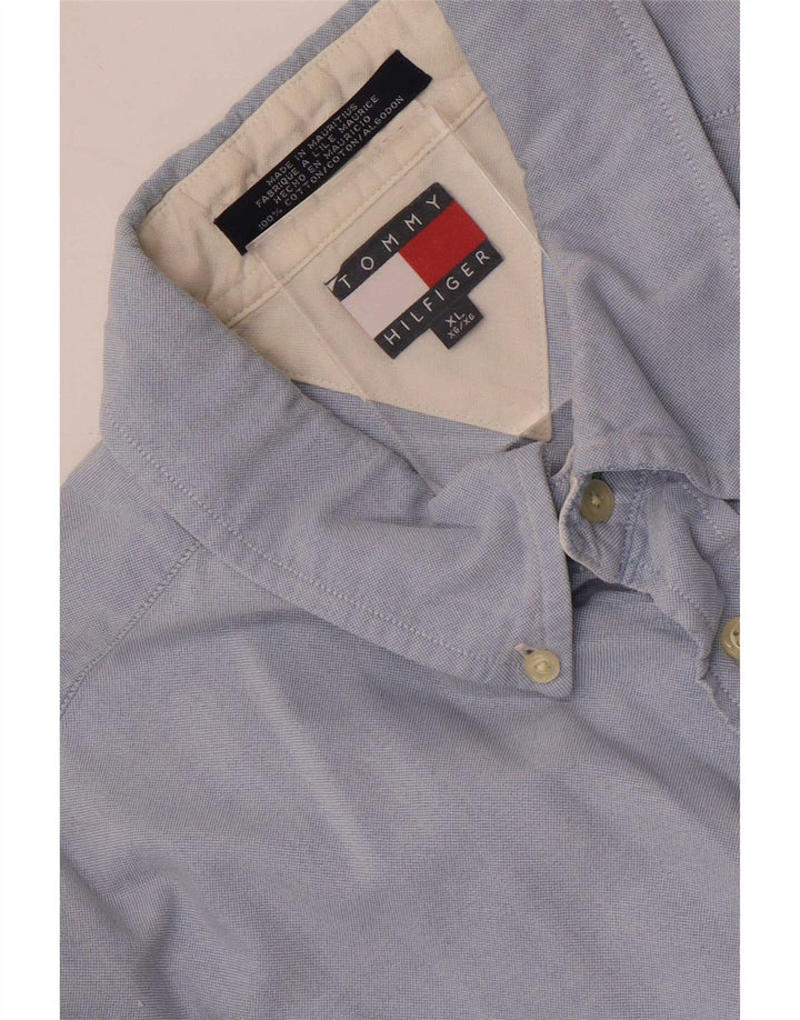 Мужская рубашка Tommy Hilfiger XL, синяя, хлопок