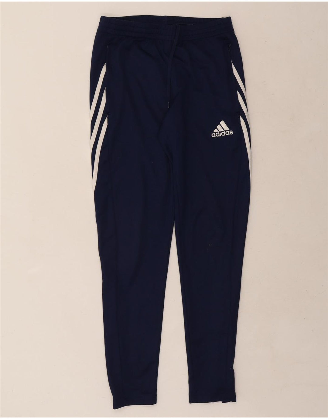 Мужские спортивные брюки Adidas Climalite, маленькие темно-синие, полиэстер
