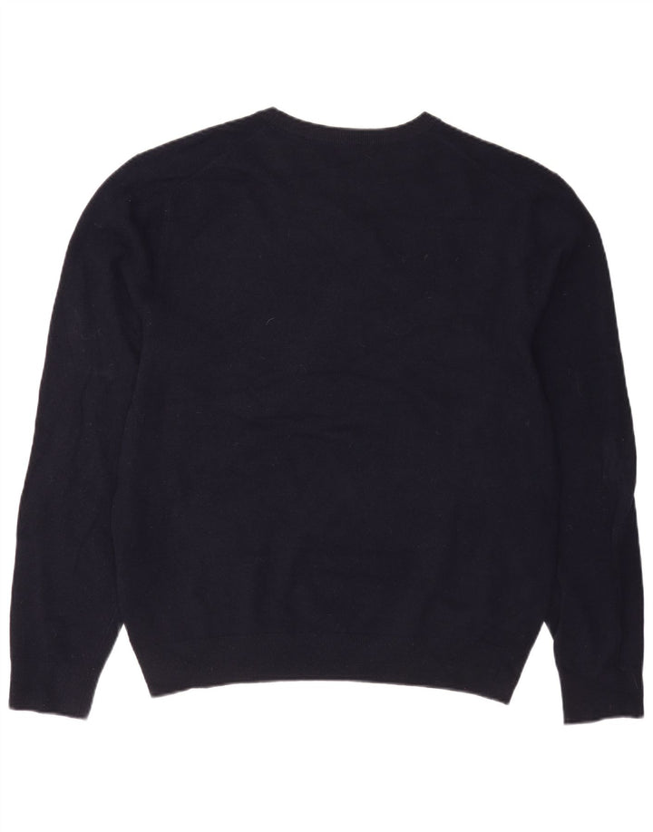 Мужской свитер с вырезом лодочкой Gant XL, темно-синий, шерсть