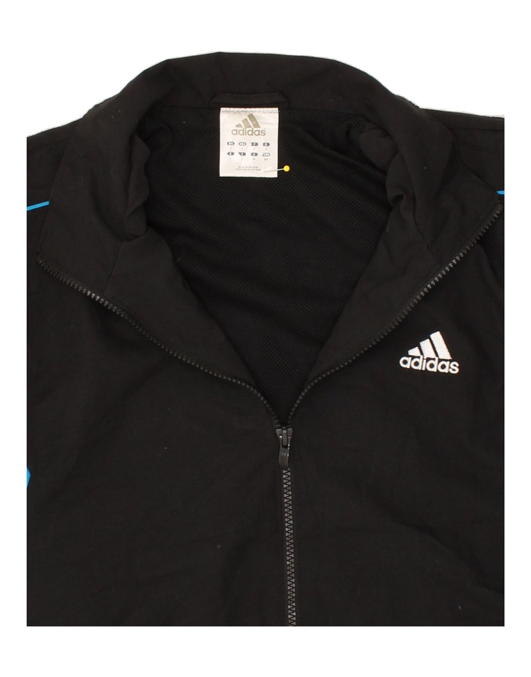 ADIDAS Мужской спортивный костюм с графическим рисунком, верхняя куртка, маленький черный полиэстер с цветными блоками