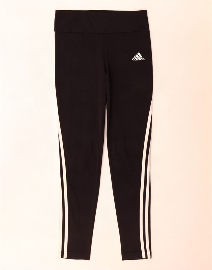 Леггинсы Adidas для девочек 13-14 лет, черные