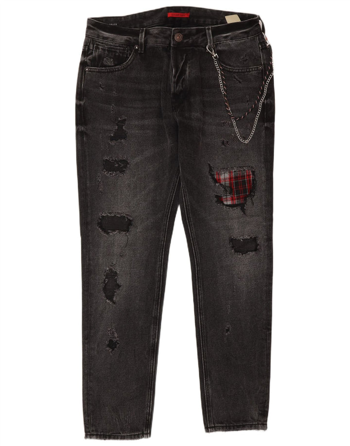 Мужские джинсы Gianni Lupo Брюс с потертостями IT 48 Medium W34 L30 Серые