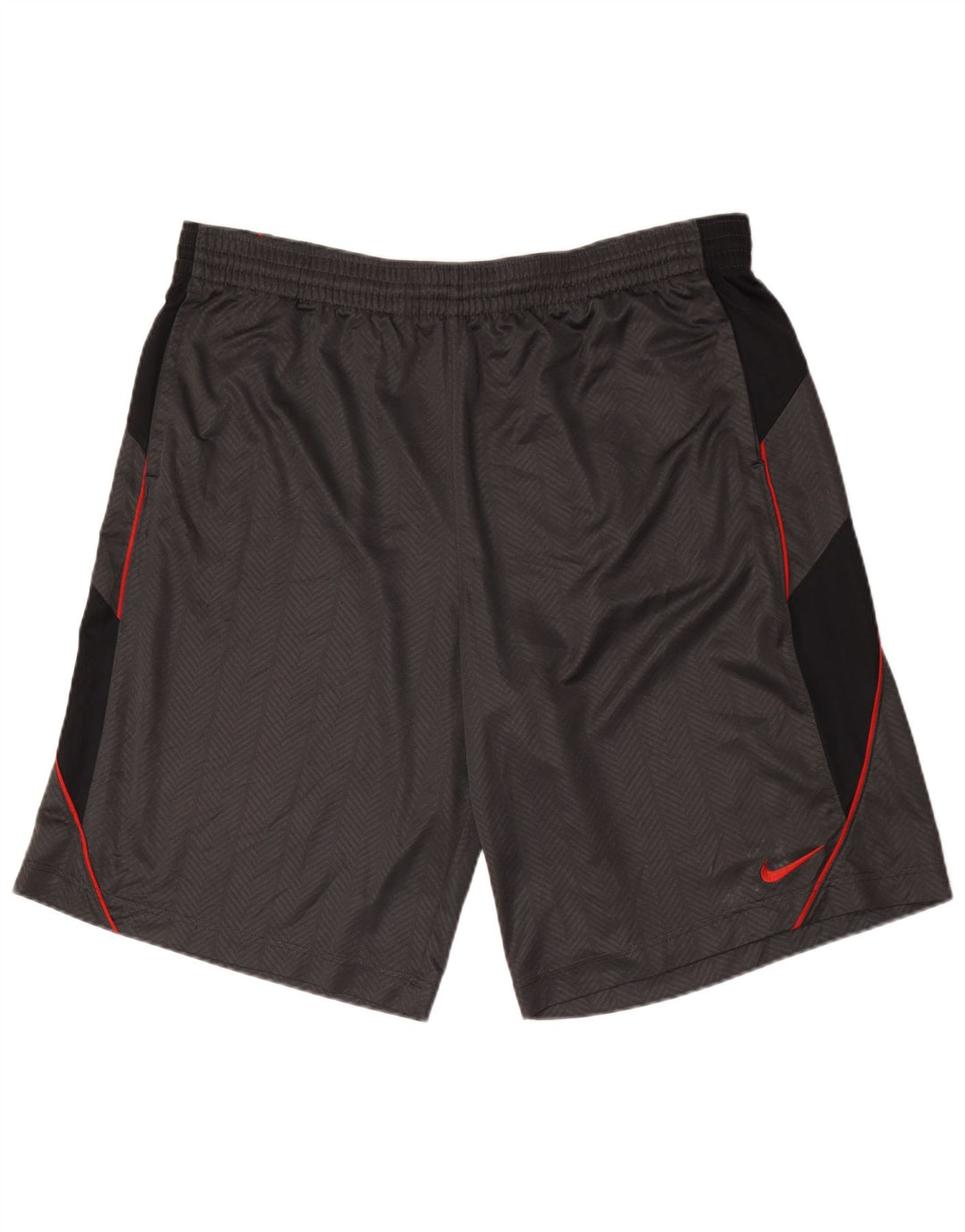 Мужские спортивные шорты Nike 2XL, серые, полиэстер с цветными блоками
