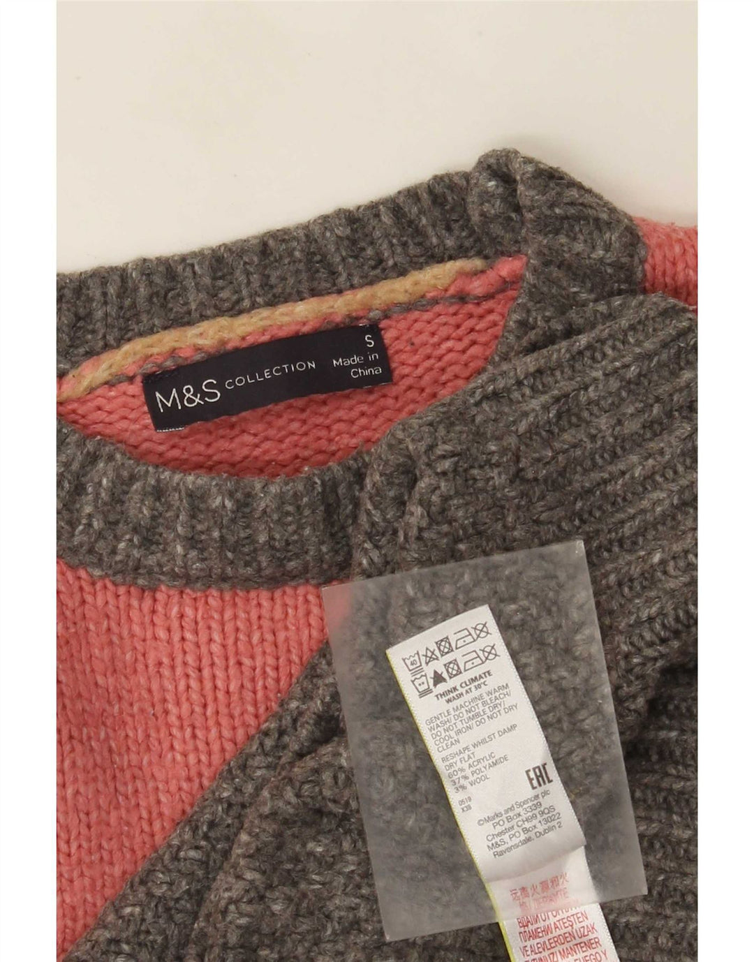 Женский джемпер с вырезом «лодочка» Marks & Spencer, Великобритания, 10 маленьких разноцветных