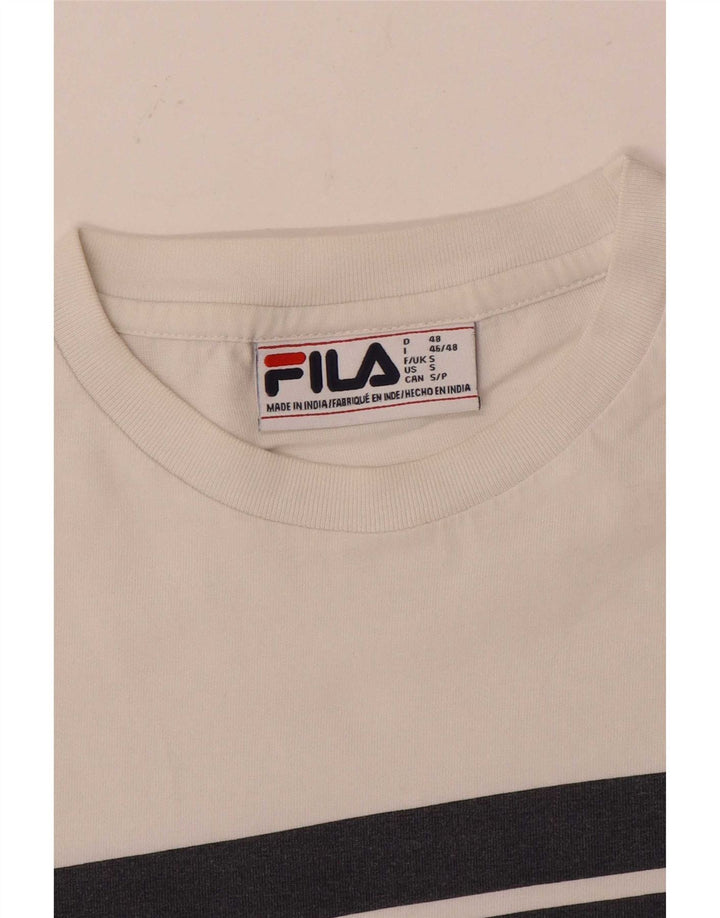 Fila Мужская футболка с рисунком, маленький белый