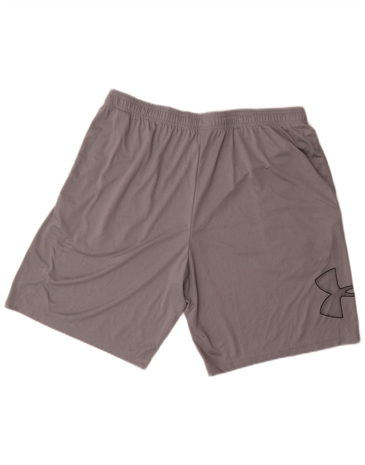 Мужские спортивные шорты с рисунком Under Armour XL, серый полиэстер