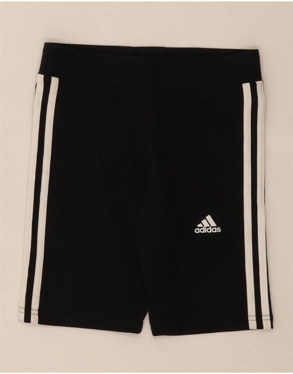 Спортивные шорты Adidas для девочек 11-12 лет, черный хлопок
