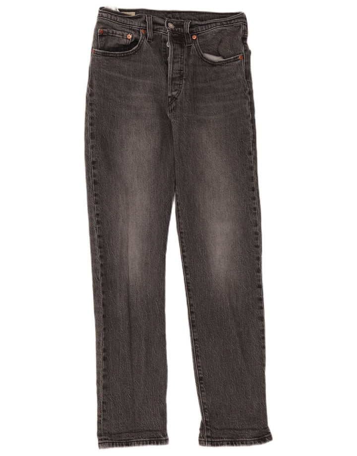 Женские прямые джинсы Levi's 501 W26 L30 серые, хлопок