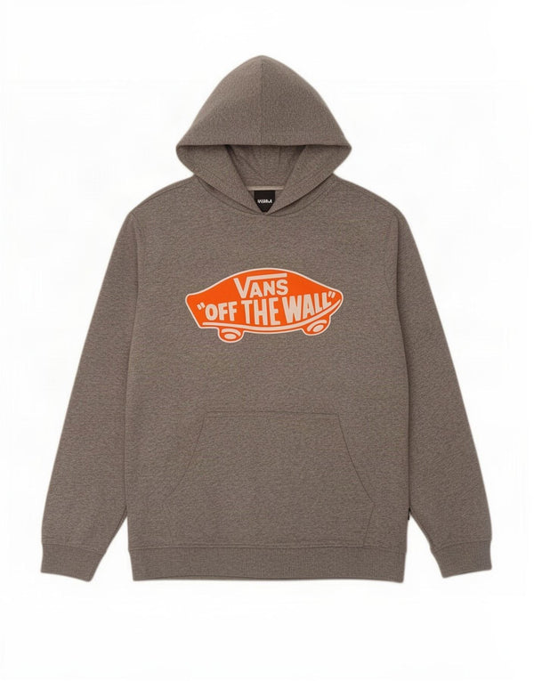 Джемпер с худи Vans для мальчиков, 12–13 лет, большой серый, хлопковый