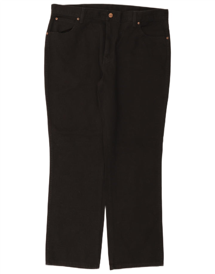 Женские прямые джинсы WRANGLER стандартного кроя W40 L32, черный хлопок