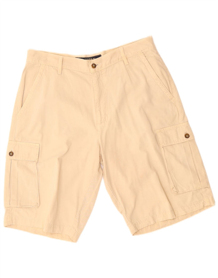CARRERA Mens Cargo Shorts IT 50 Large W34 Beige Cotton