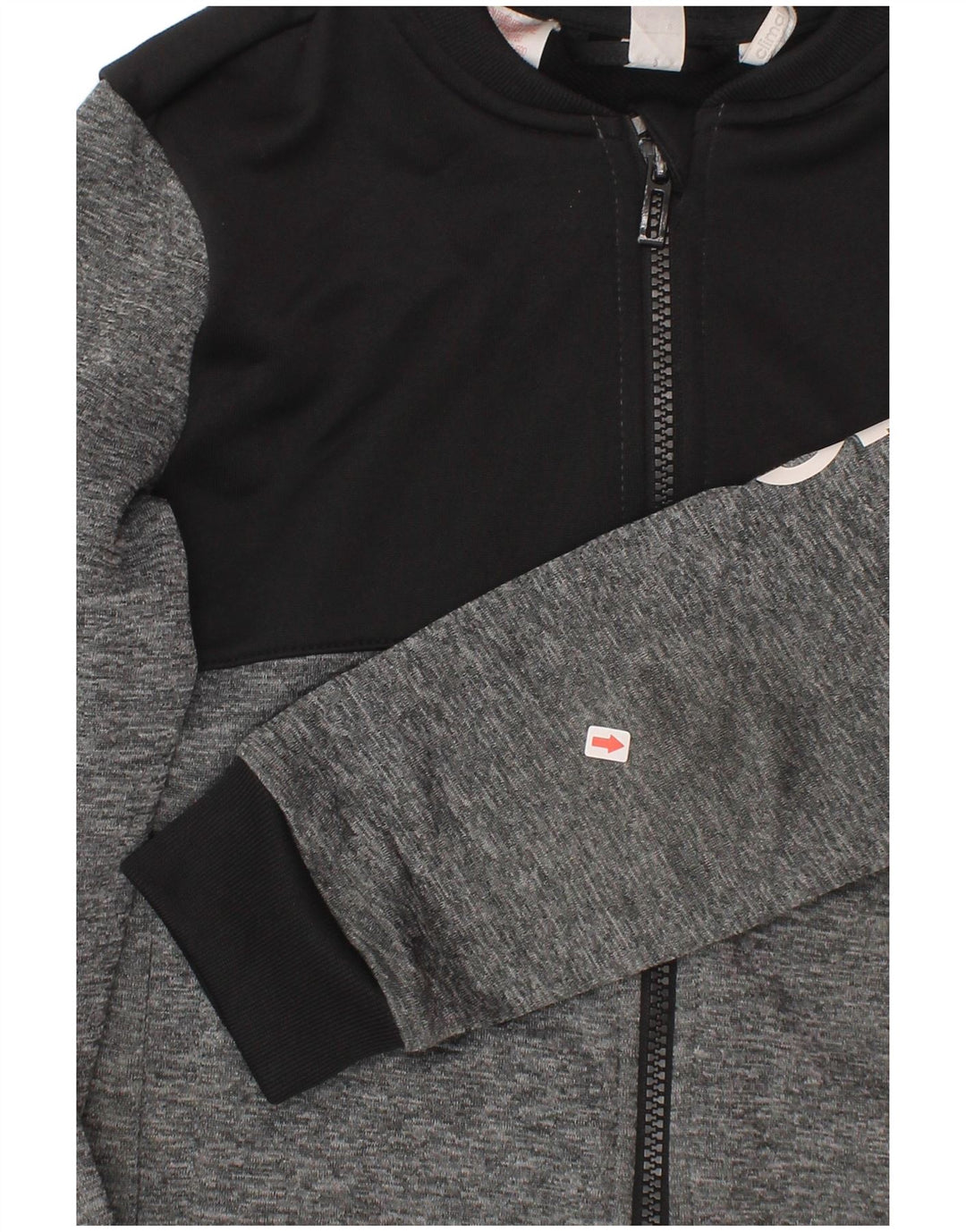 Спортивный костюм Adidas Climalite для мальчиков, верхняя куртка 7-8 лет, серая с цветными блоками