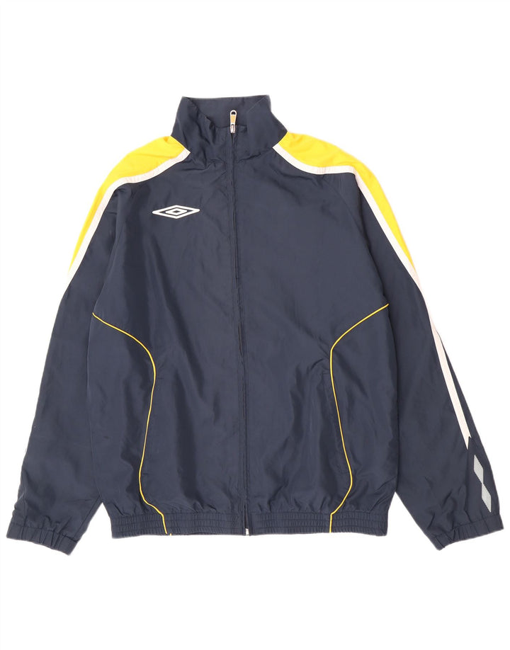 Мужской спортивный костюм Umbro, верхняя куртка XL, темно-синий, полиэстер с цветными блоками