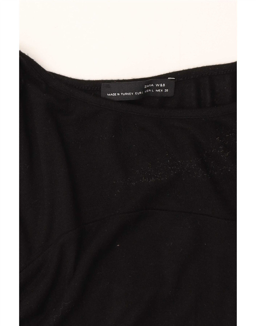 Женская туника с длинным рукавом Zara UK 14, большая черная