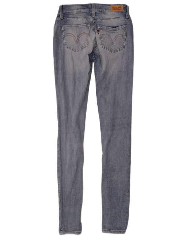Женские джинсы-скинни Levi's W25 L32, синие, хлопок