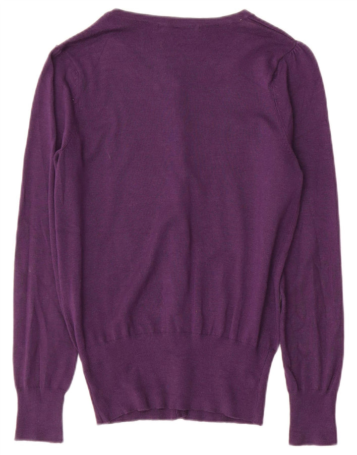 Женский кардиган Marks & Spencer, Великобритания, 8, маленький, фиолетовый, вискоза