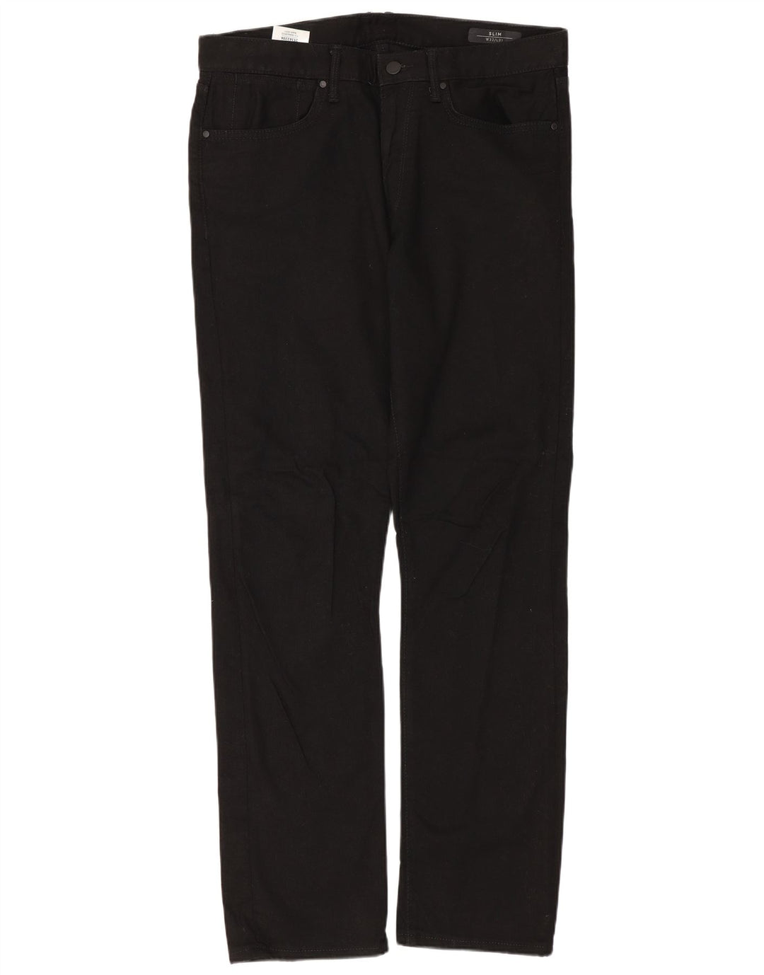 Мужские узкие джинсы MARKS & SPENCER W32 L31, черный хлопок