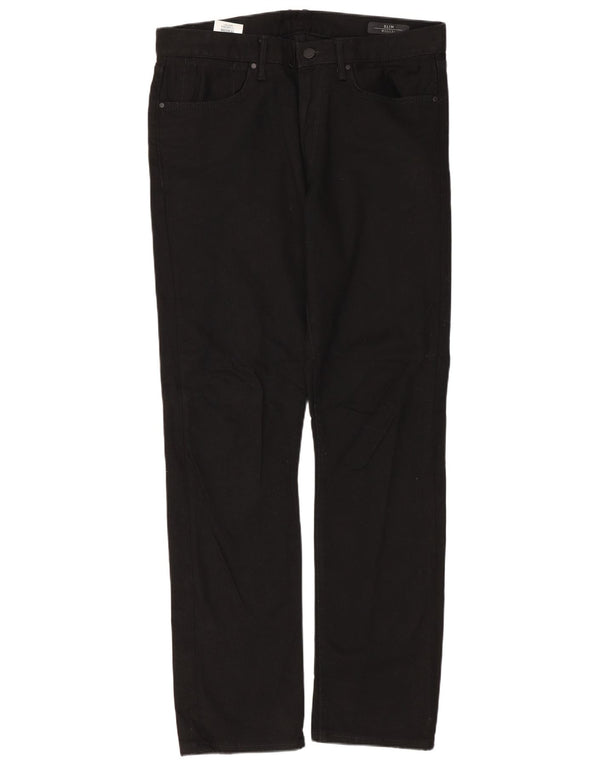 Мужские узкие джинсы MARKS & SPENCER W32 L31, черный хлопок