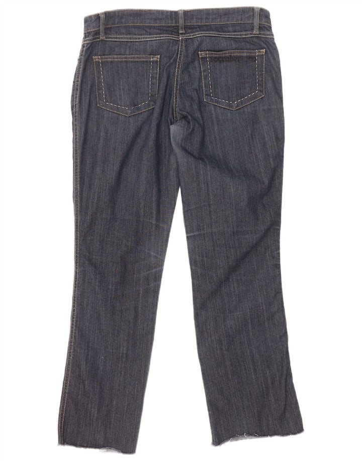 Женские прямые джинсы Roccobarocco W32 L29 темно-синие, хлопок
