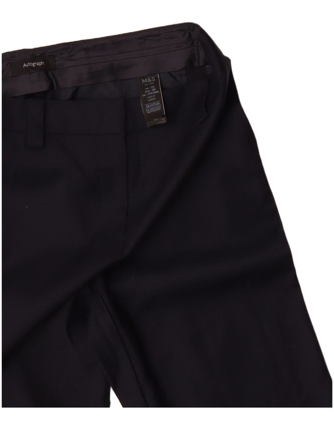 Женские костюмные брюки MARKS & SPENCER UK 10 Small W32 L33 Темно-синие