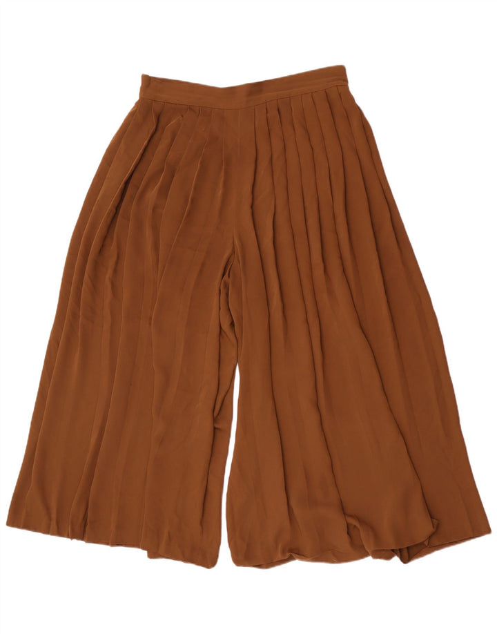 Женские брюки-капри Massimo Dutti, большие W32 L22, коричневый полиэстер