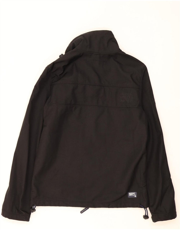 Мужская ветровка Superdry Windtrekker UK 38, средний черный полиэстер