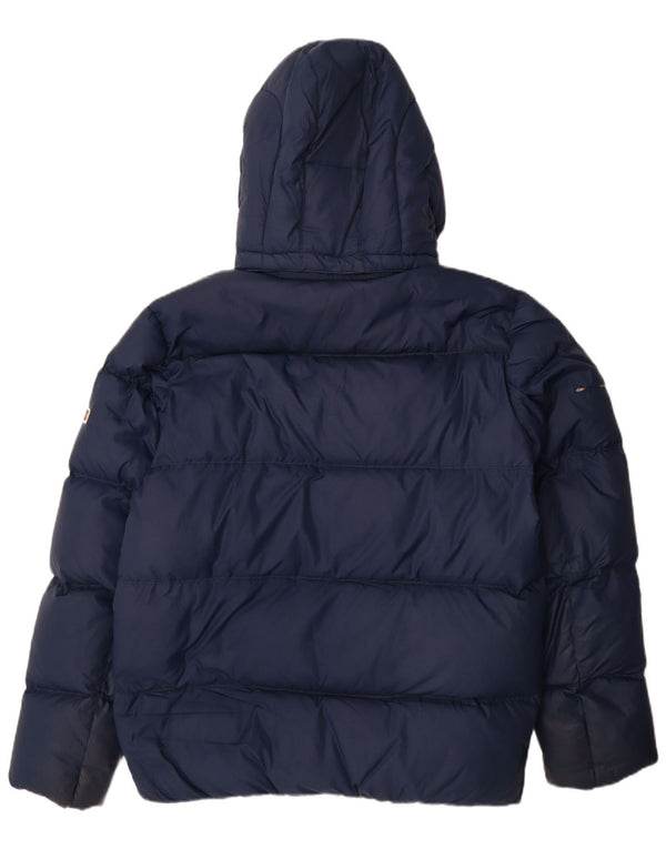 Мужская утепленная куртка с капюшоном Tommy Hilfiger UK 42 XL, темно-синий полиэстер