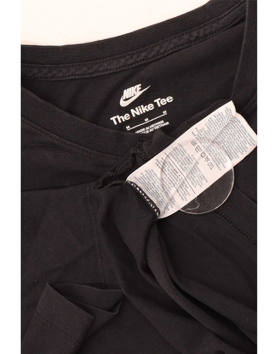 Мужская футболка Nike из хлопка среднего размера, черная