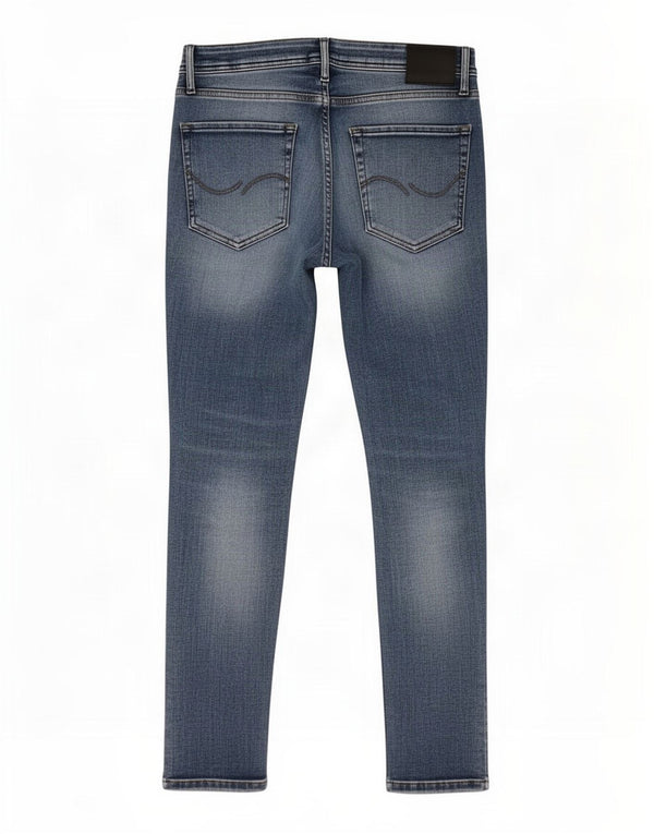 Мужские потертые джинсы скинни Jack & Jones Liam W33 L30 синие