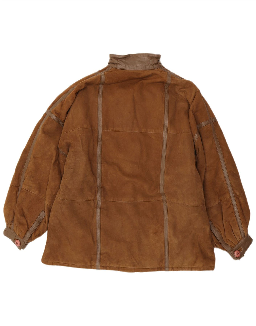 Винтажная женская замшевая куртка оверсайз IT 42 Medium Brown