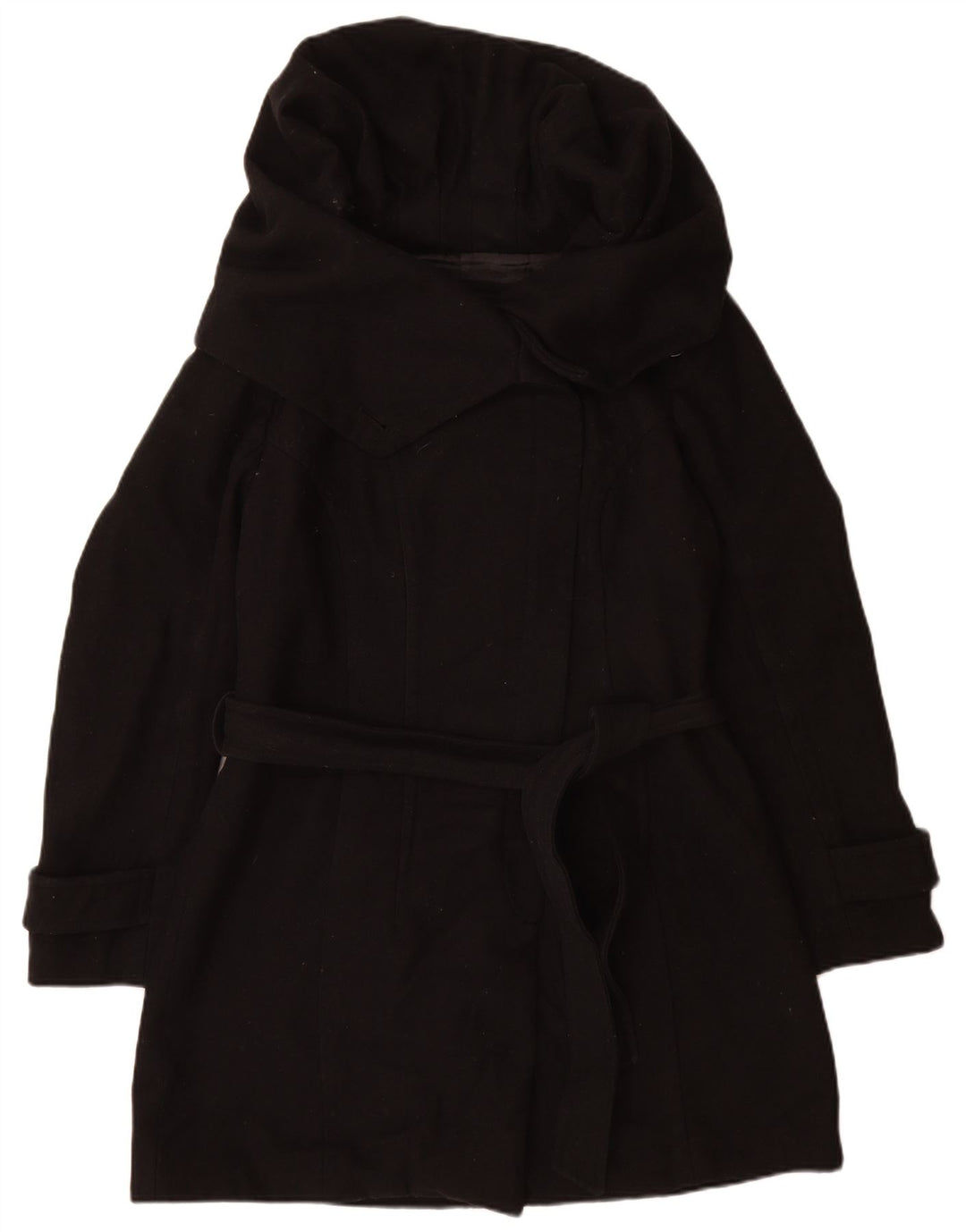 Женское пальто Zara UK 20 2XL, черное шерстяное