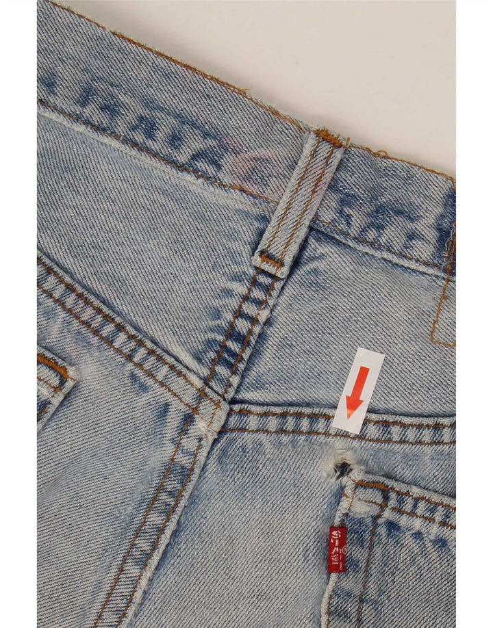 Женские джинсовые шорты Levi's W28, средние синие