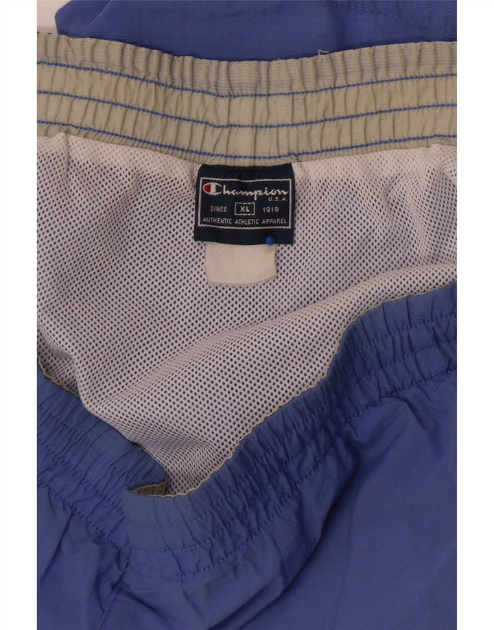 Мужские спортивные шорты Champion XL синие с цветными блоками