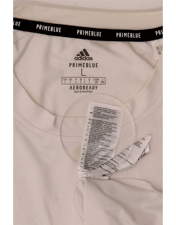 Мужская футболка Adidas Aeroready, большой белый полиэстер